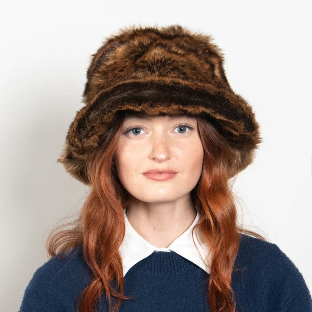 Wyeth by Todd Magill “Chewie” faux fur bucket hat — NWOT